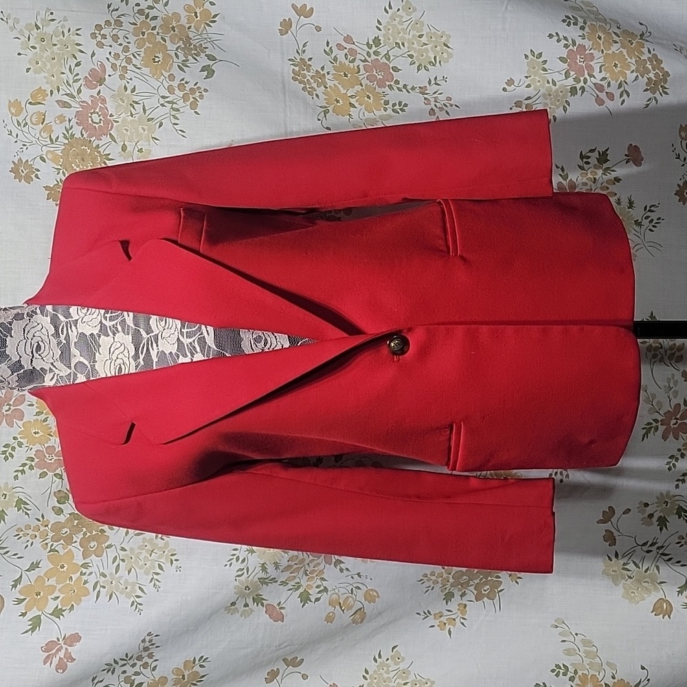 Worsted wool blazer
